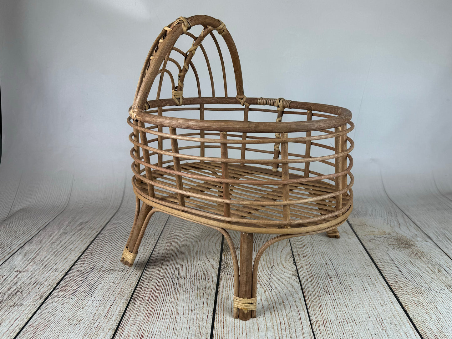 LullabyLuxe Rattan Bassinet (AS IS ITEM #2)
