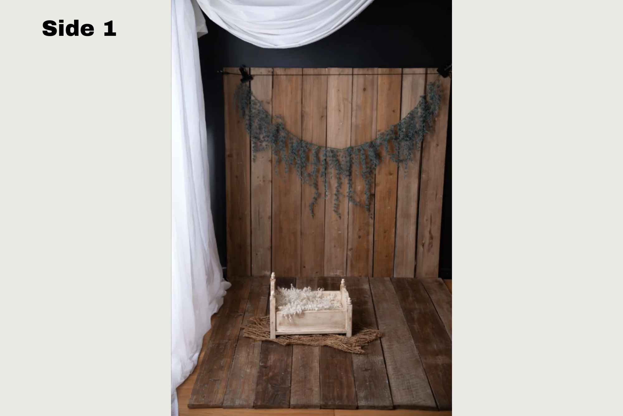 Real Wood Photo Backdrop & Floor Set 2-in-1