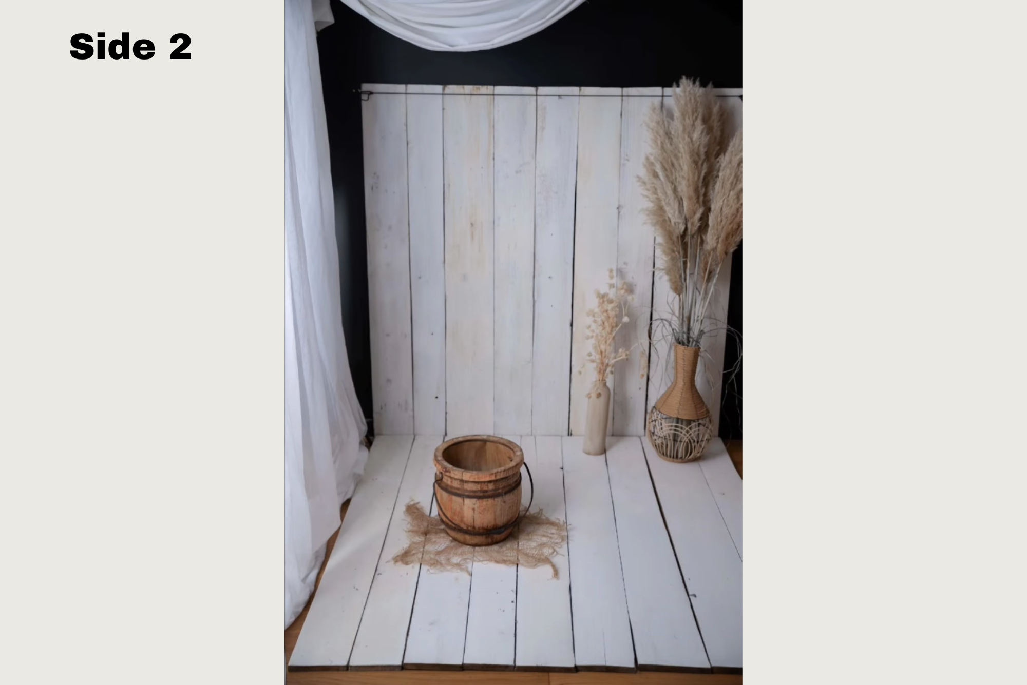 Real Wood Photo Backdrop & Floor Set 2-in-1