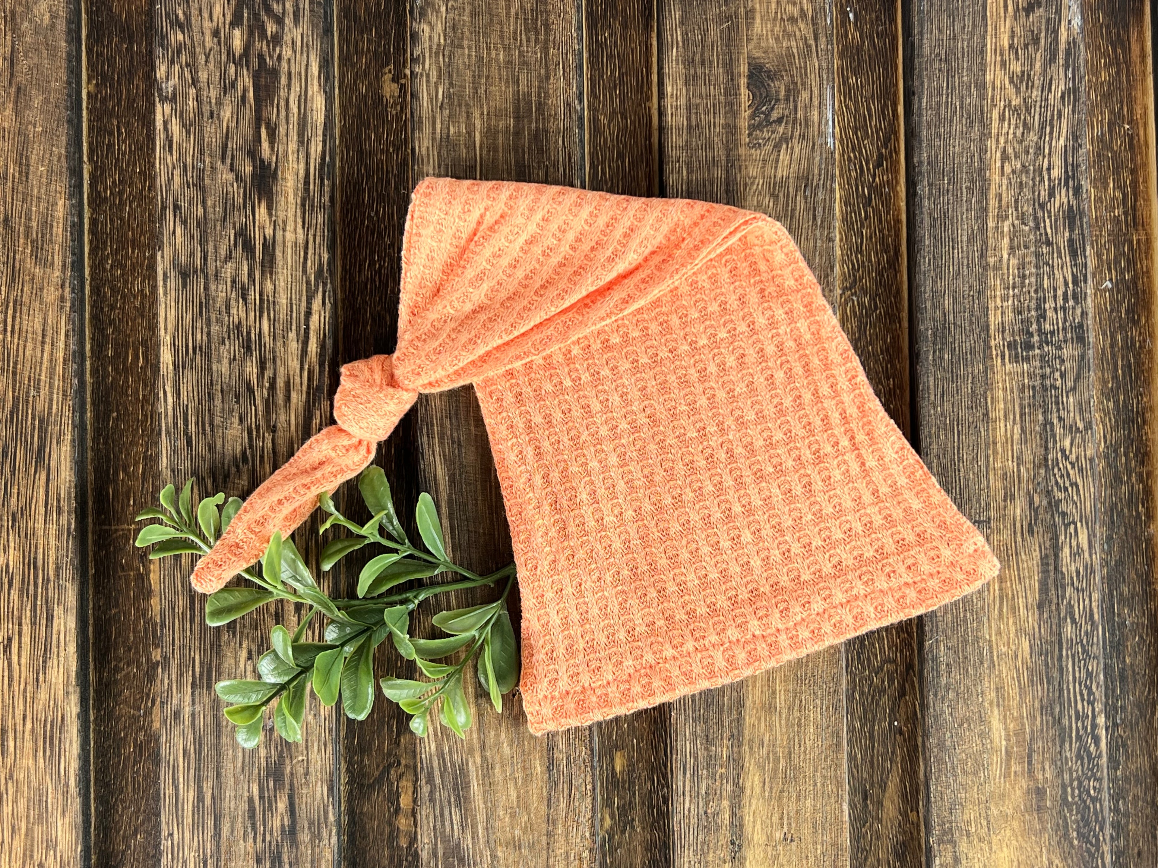 Open Foot Pajamas - Perforated - Tangarine