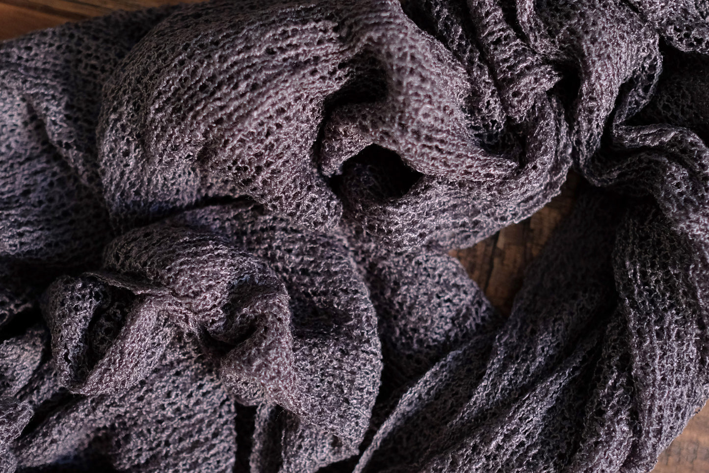 Stretch Knit Baby Wrap - Dark Gray-Newborn Photography Props