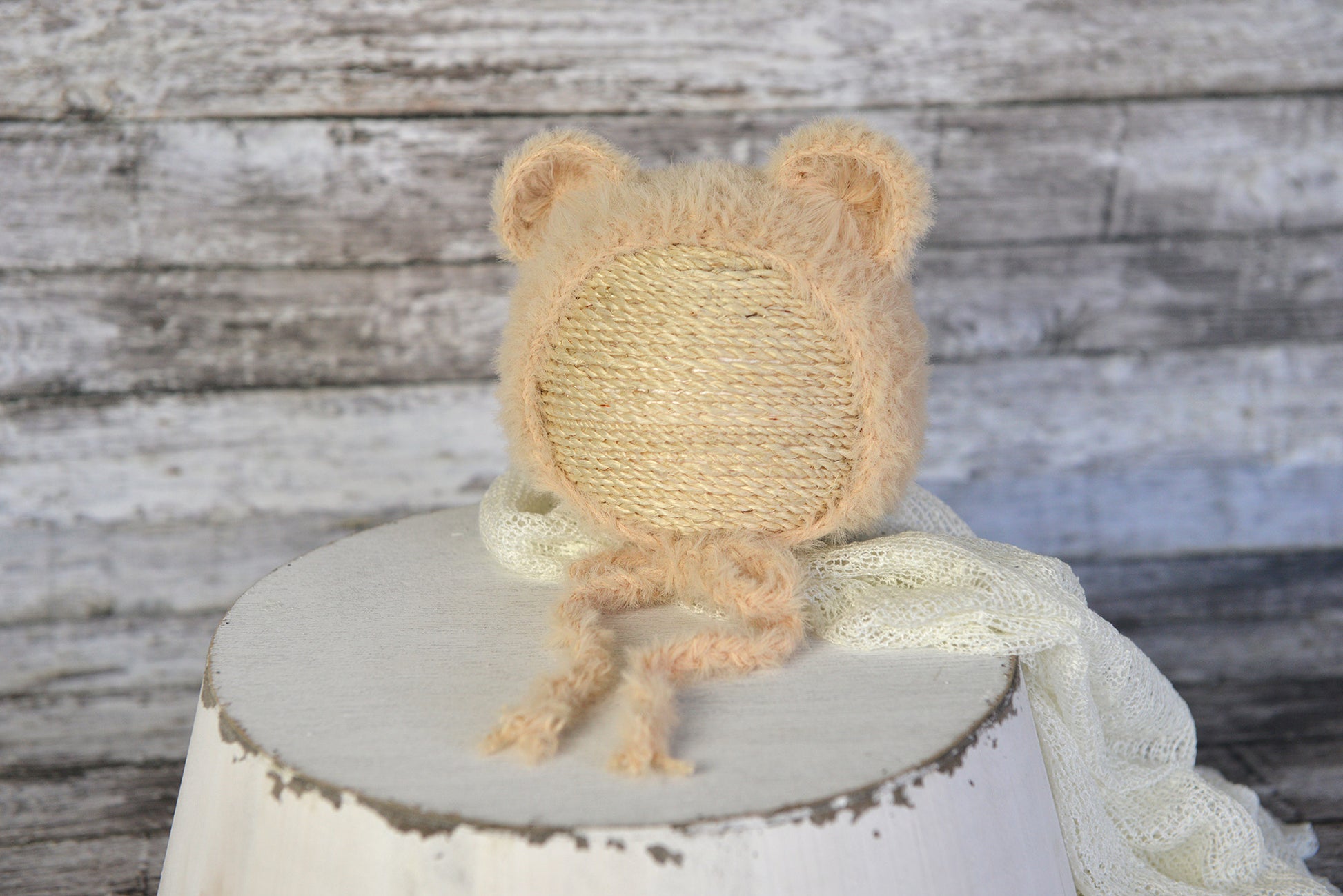 Bear Bonnet and Suit for baby photography