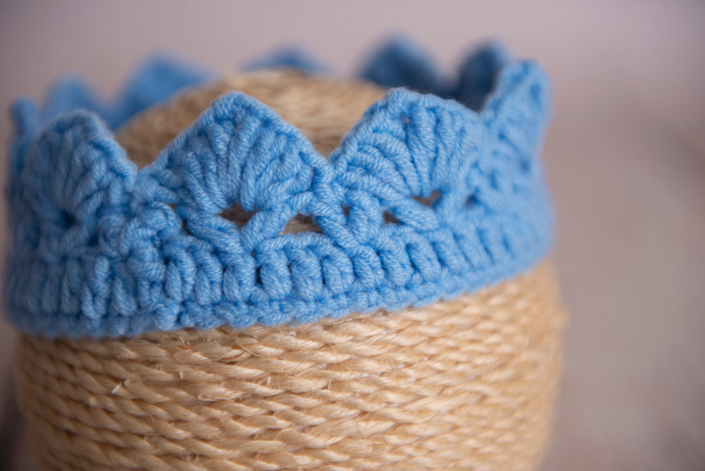 Crochet Crown - Light Blue