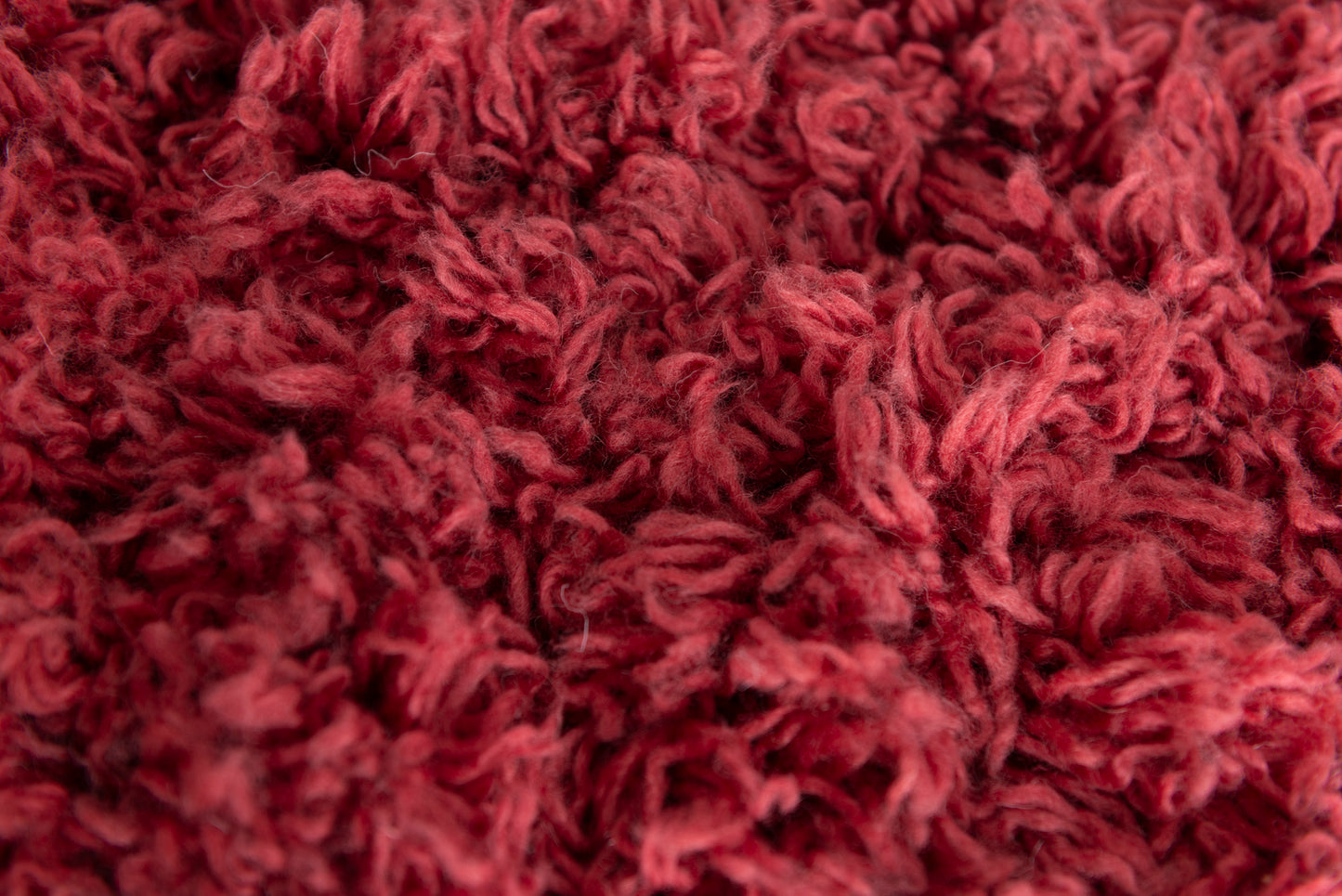Flokati Rug - Red Rose - Medium