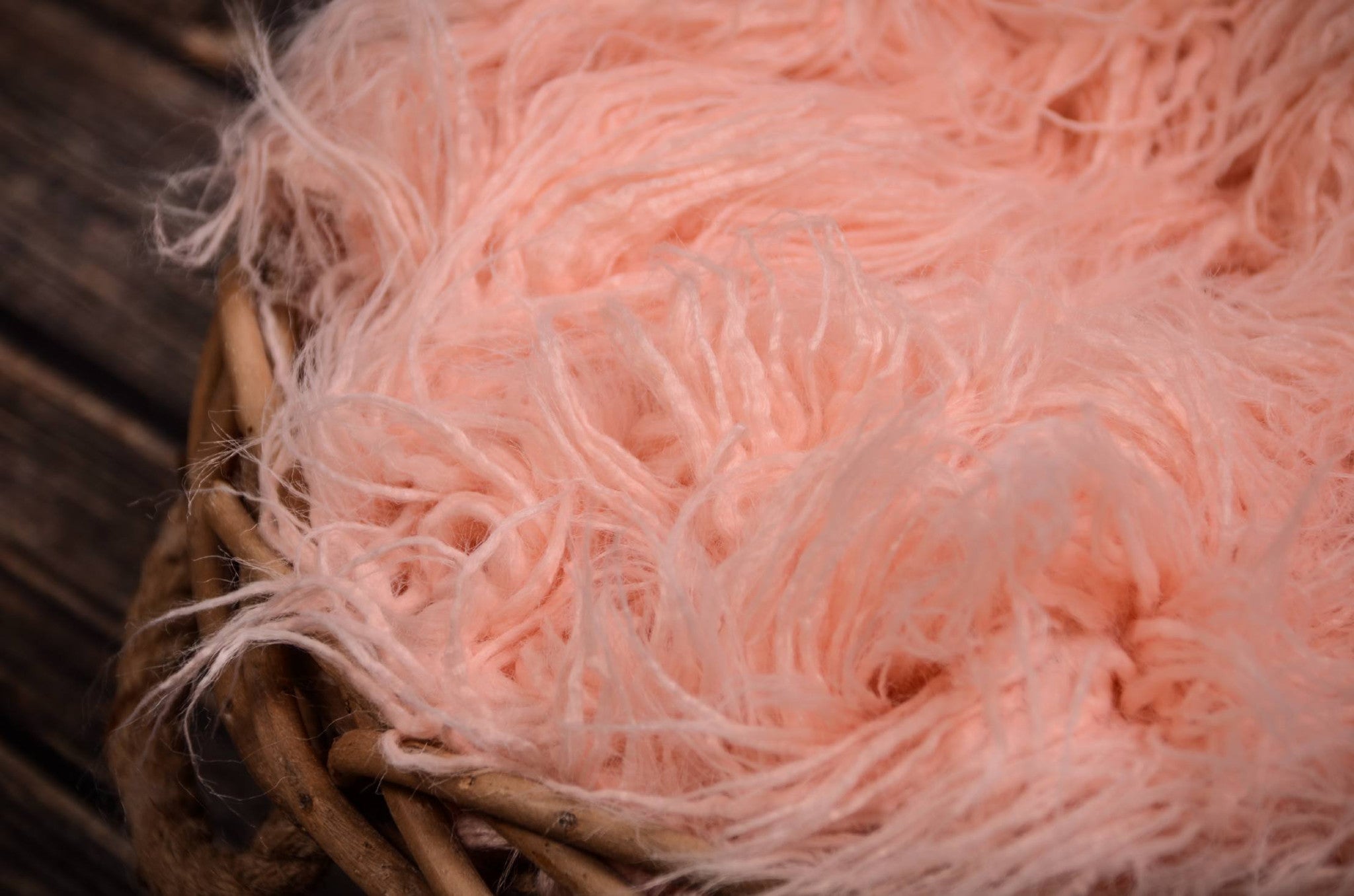 Mongolian Faux Fur - Pink-Newborn Photography Props