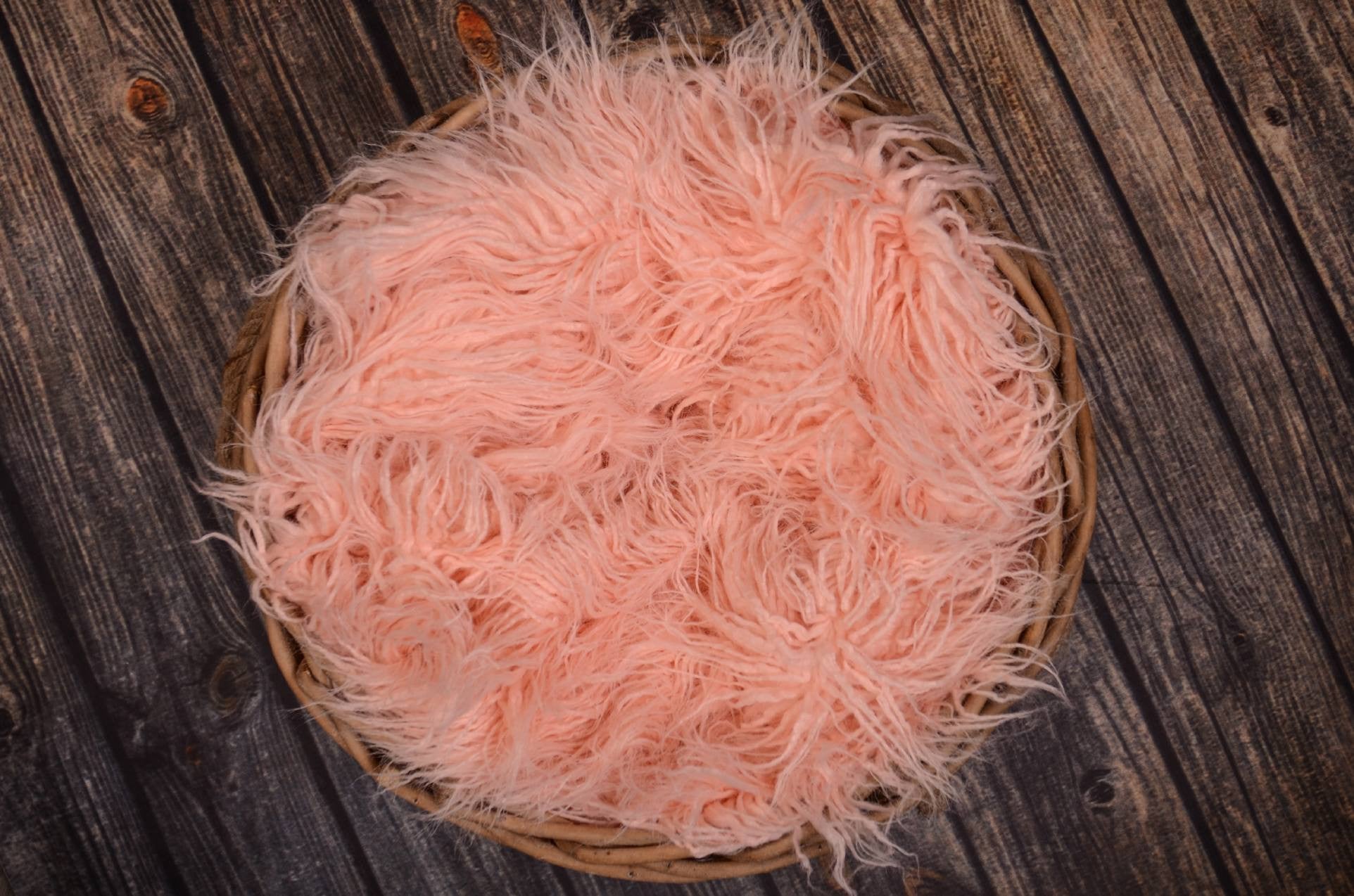 Mongolian Faux Fur - Pink-Newborn Photography Props