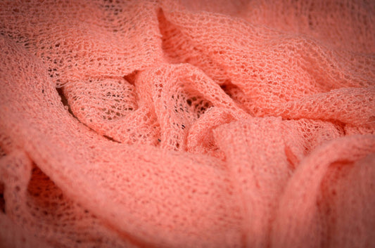 Stretch Knit Baby Wrap - Pink Salmon-Newborn Photography Props
