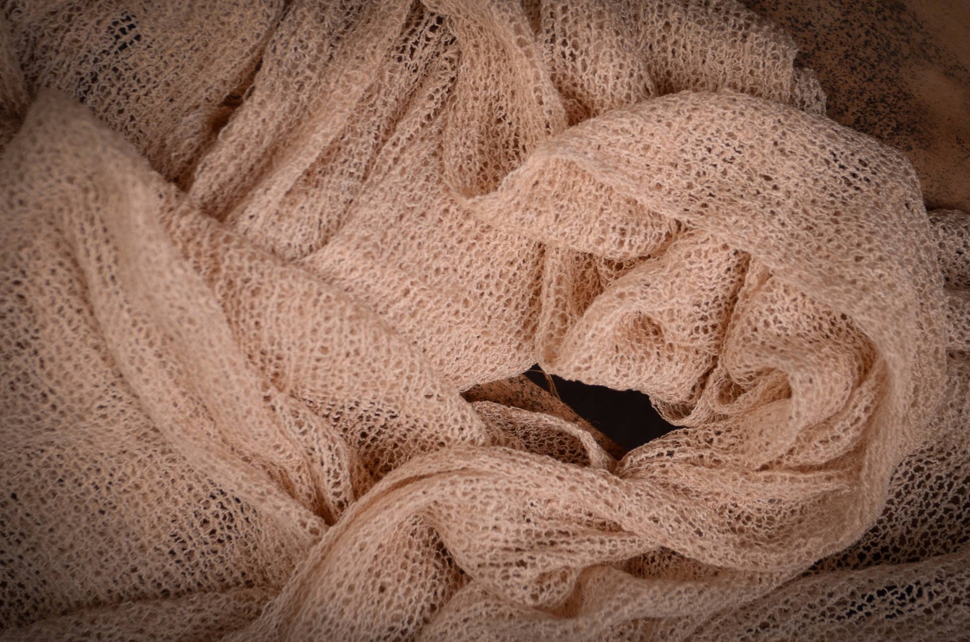 Stretch Knit Baby Wrap - Beige-Newborn Photography Props