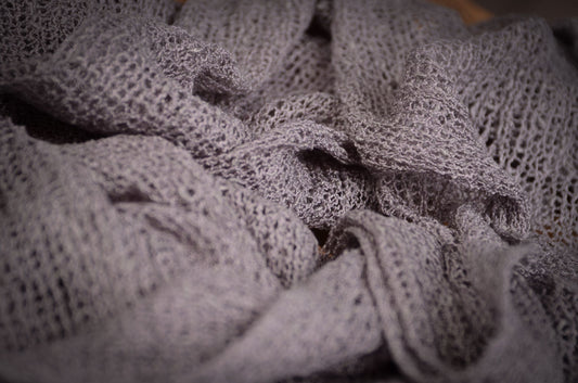 Stretch Knit Baby Wrap - Gray-Newborn Photography Props