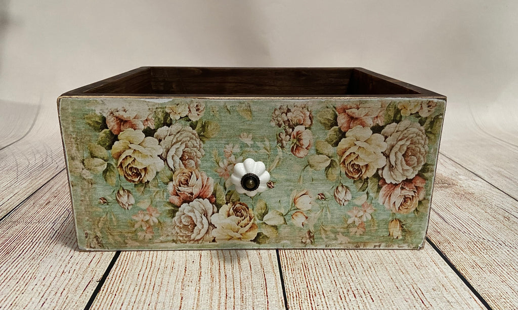 Rustic Drawer - Floral Print Model 1