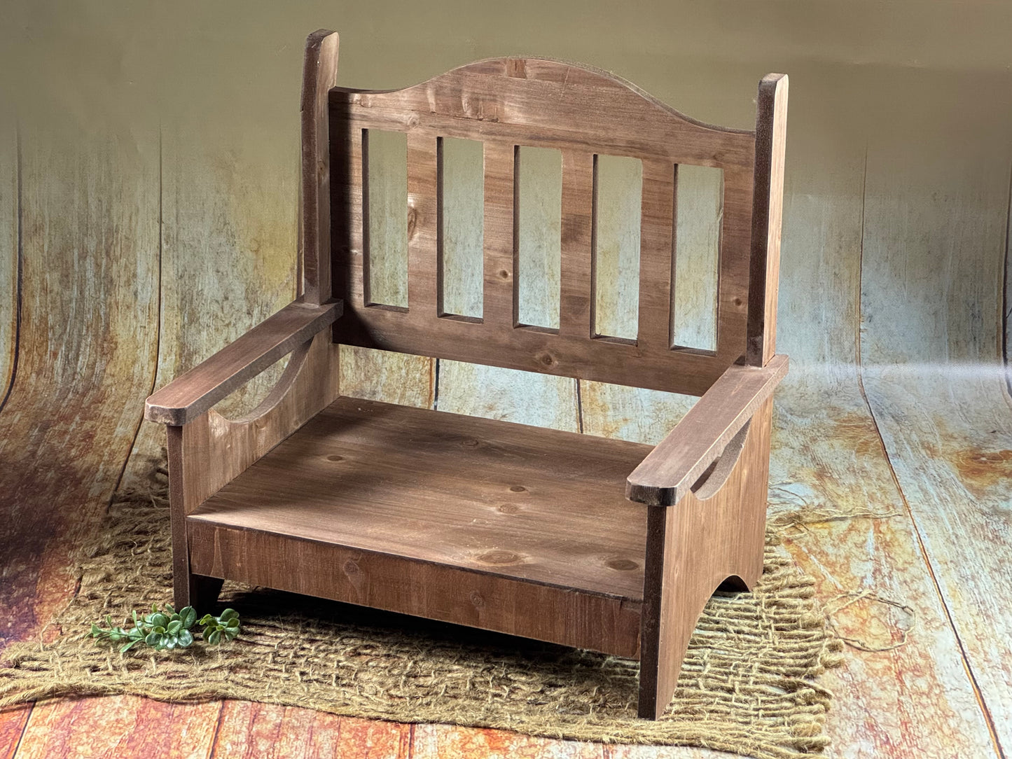 Wooden Harlow Bench -  (AS IS ITEM # 1)