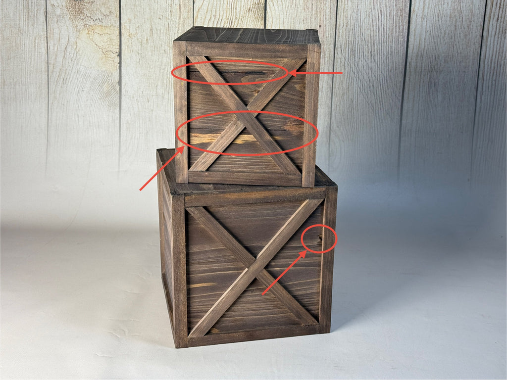 Cake Smash Boxes - Brown (Set of 2) AS IS ITEM