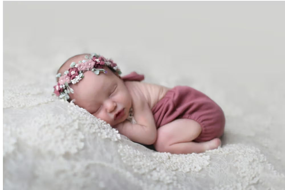 Bohemian Stitch Romper with Lace - Textured - Mauve