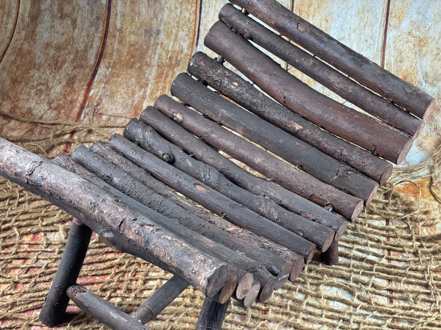 Curved Rustic Bench (AS IS ITEM 01)