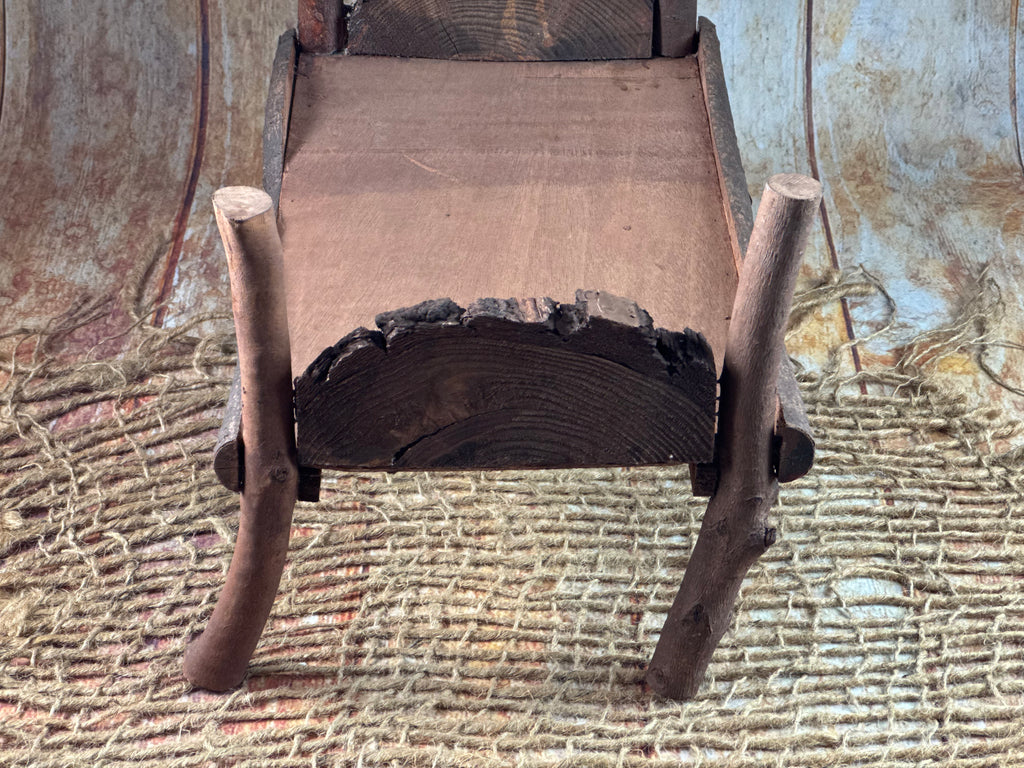 Rustic Bed - Log Headboard (AS IS ITEM)