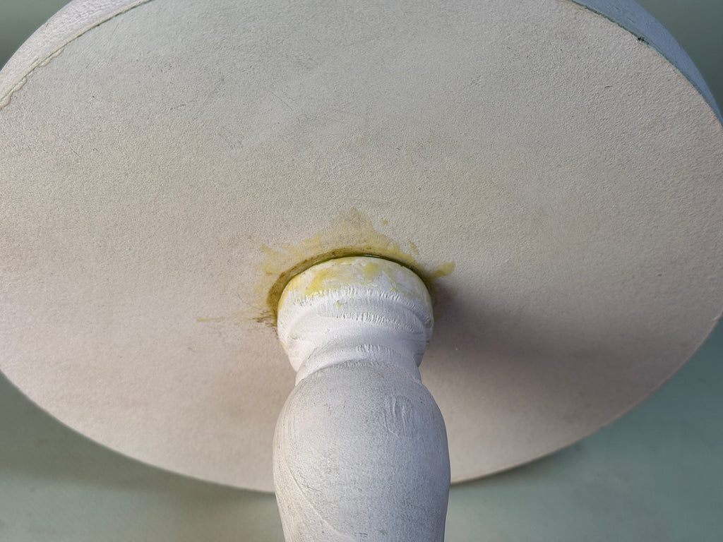 Rustic Cake Stand - 7in Tall - Pink (AS IS ITEM #01)