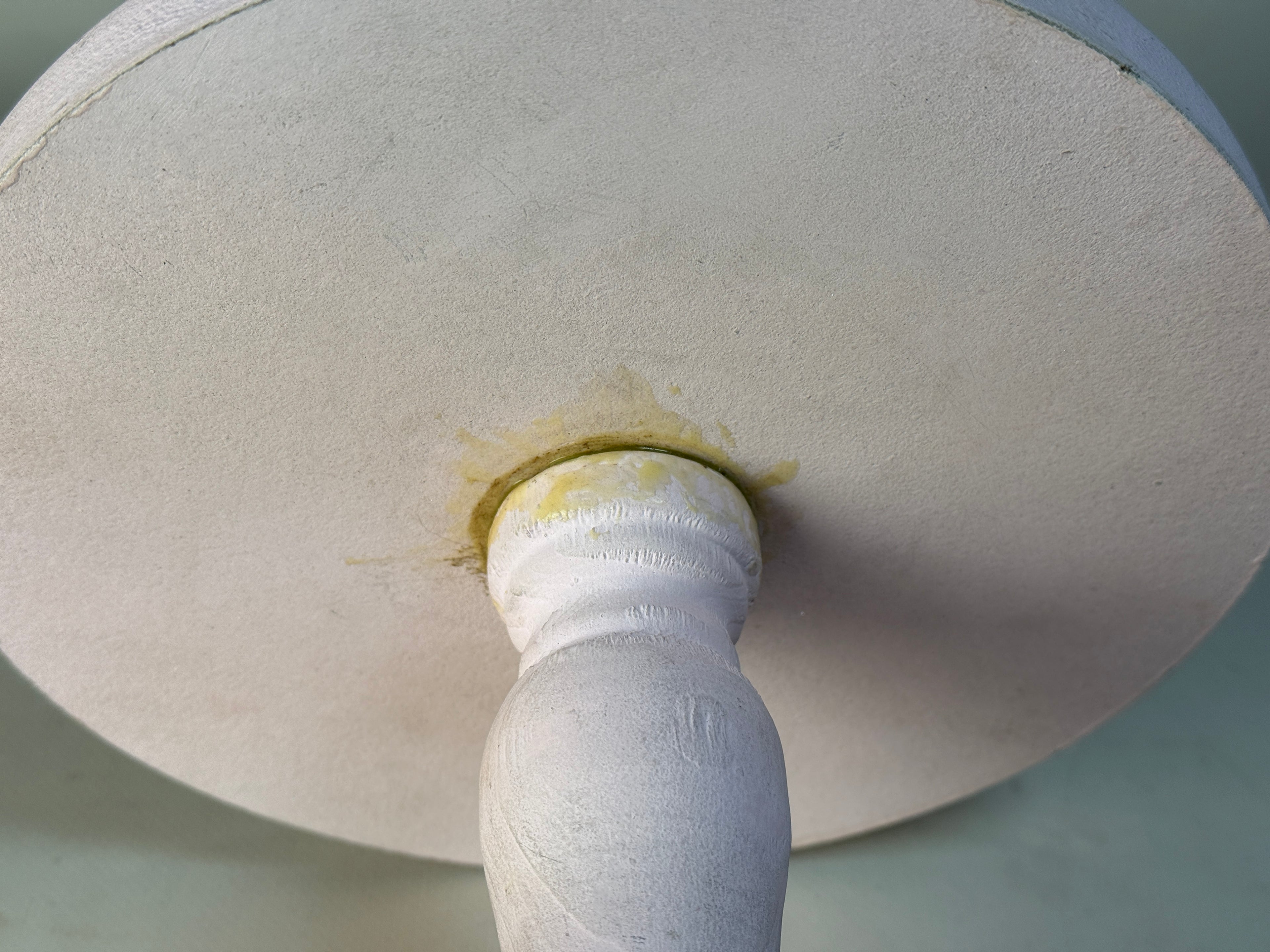 Rustic Cake Stand - 7in Tall - Pink (AS IS ITEM #01)