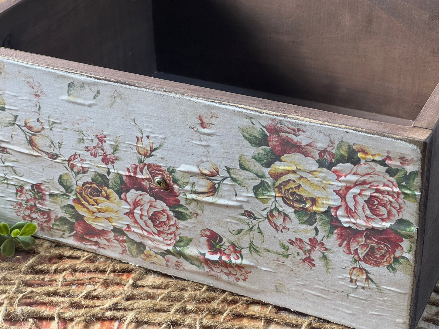 Rustic Drawer - Floral Print Model 2 (AS IS ITEM #02)