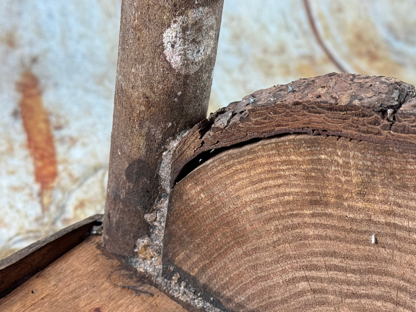 Rustic Bed - Log Headboard