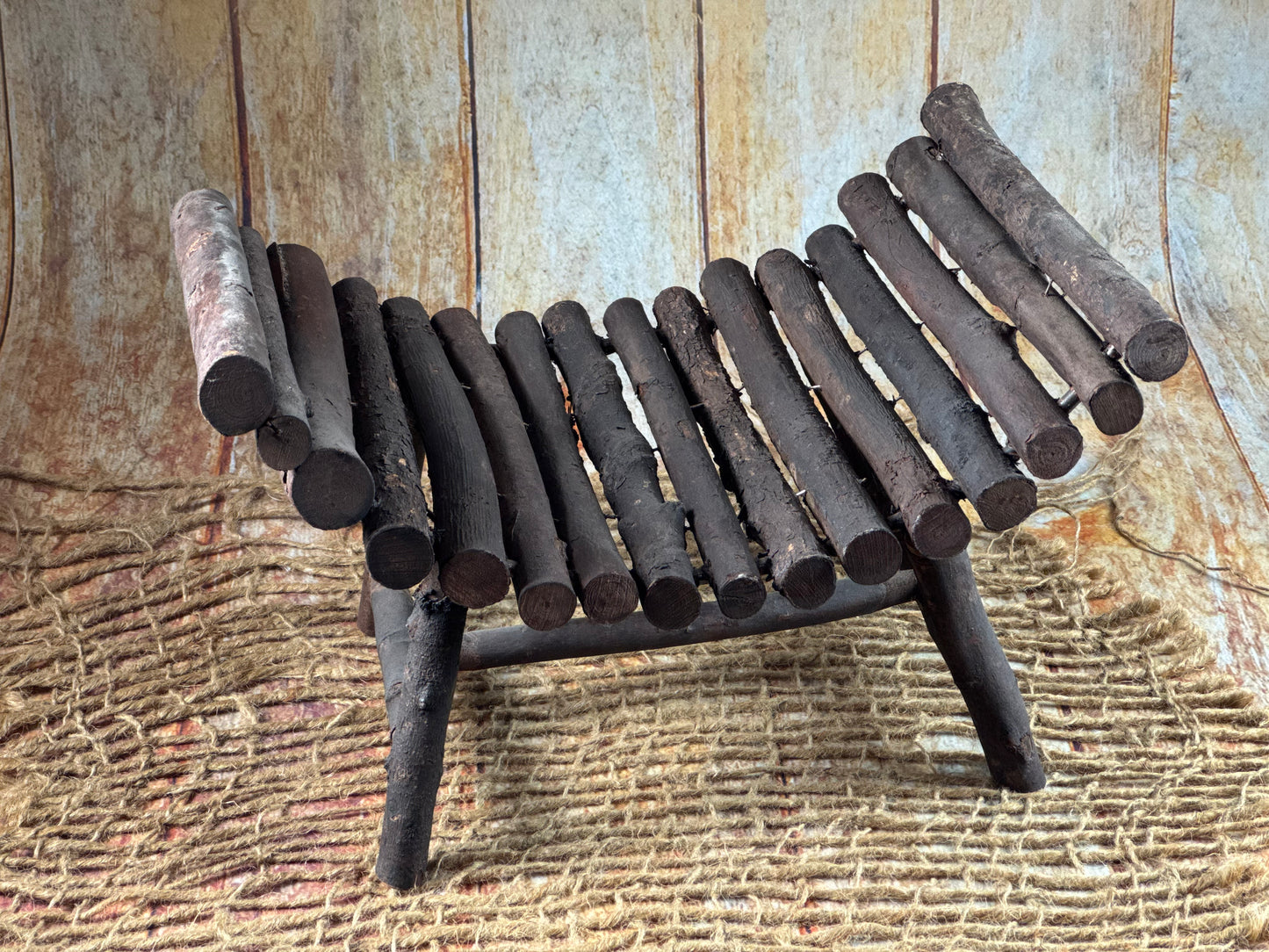 Curved Rustic Bench (AS IS ITEM 01)