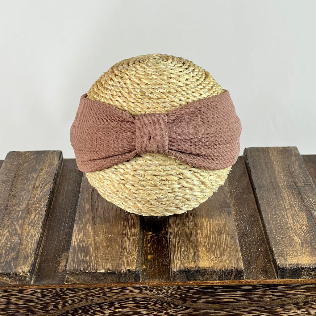 Headband - Textured - Coffee