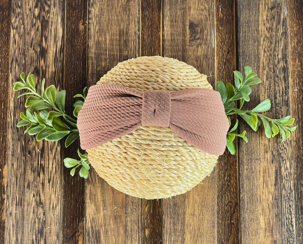 Headband - Textured - Coffee