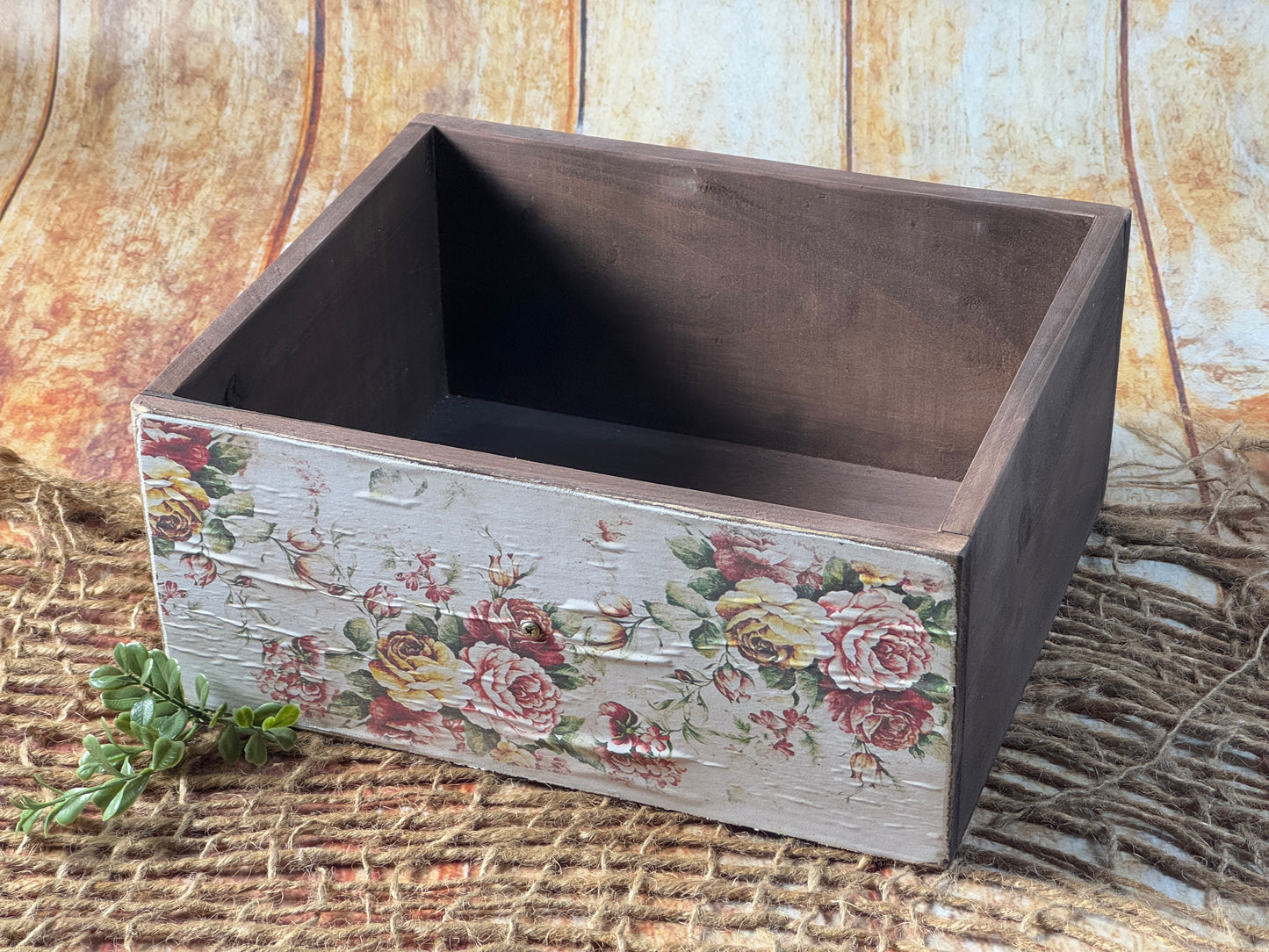 Rustic Drawer - Floral Print Model 2 (AS IS ITEM #02)