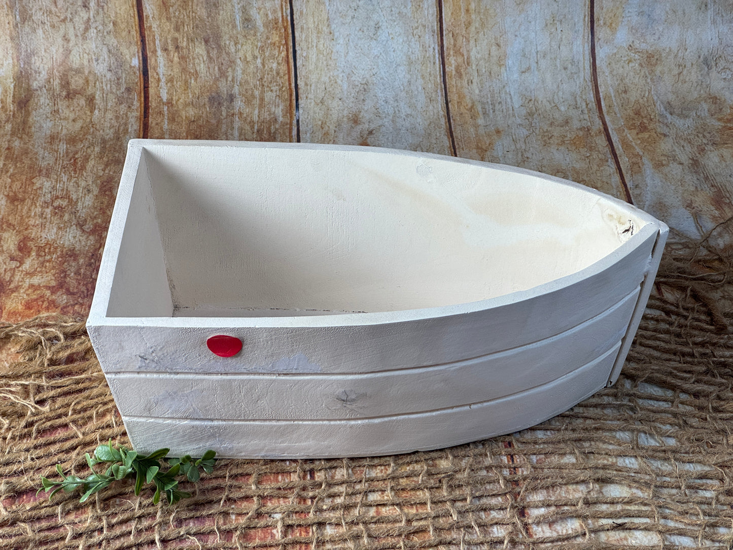 Rustic Boat - Off White (AS IS ITEM #-1)