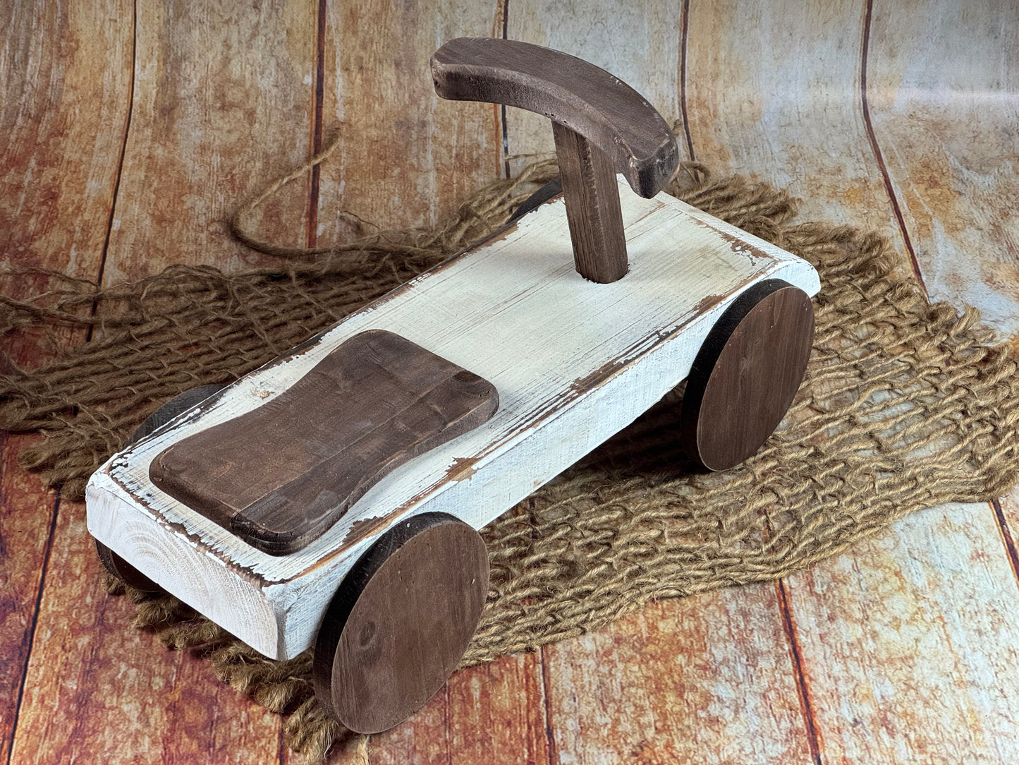 Rustic Ride-On - White (AS IS ITEM#2)