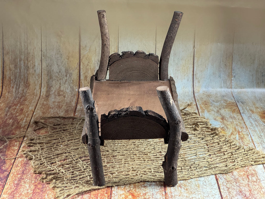 Rustic Bed - Log Headboard (AS IS ITEM)