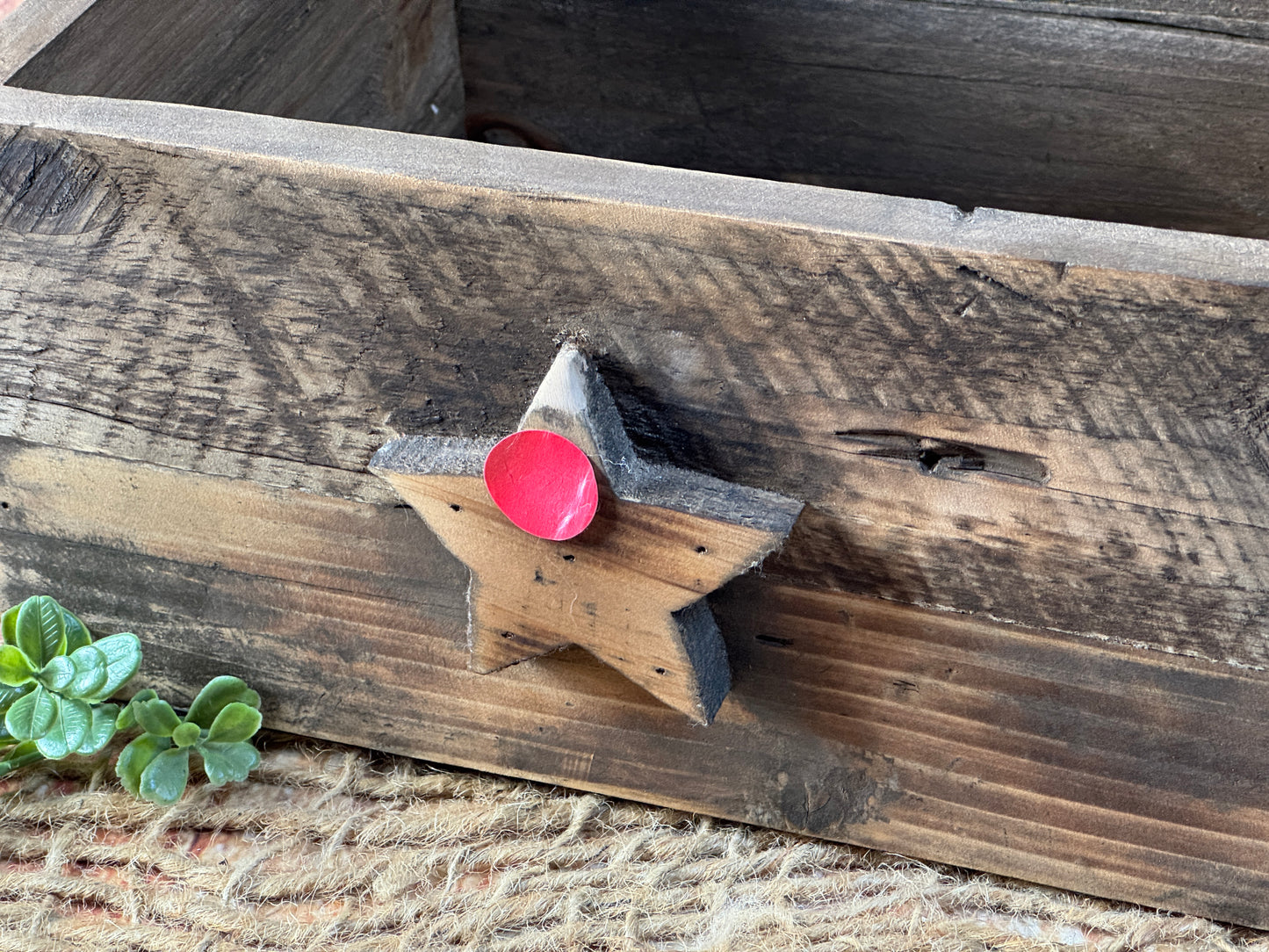 Rustic Box - Star (AS IS ITEM #1)