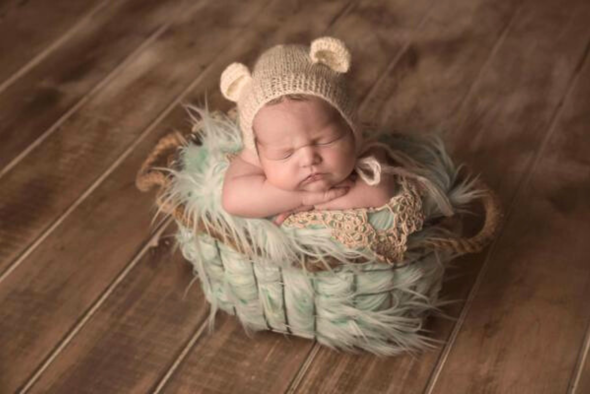 Mohair Bear Bonnet - Beige