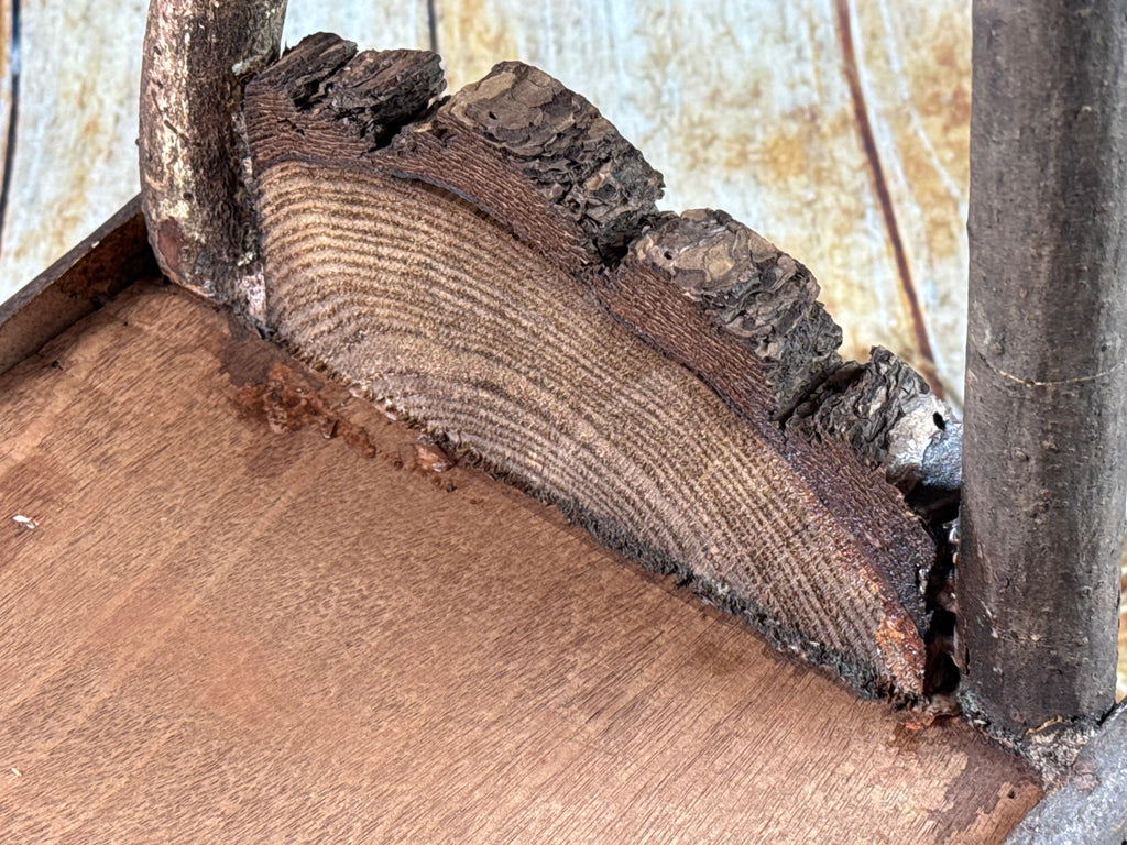 Rustic Bed - Log Headboard (AS IS ITEM)