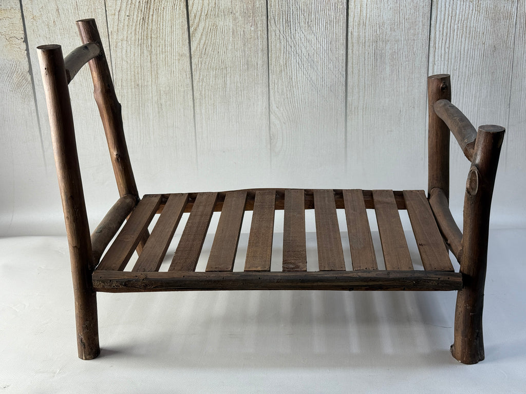 Rustic Bed - Plain Headboard (AS IS ITEM #01)