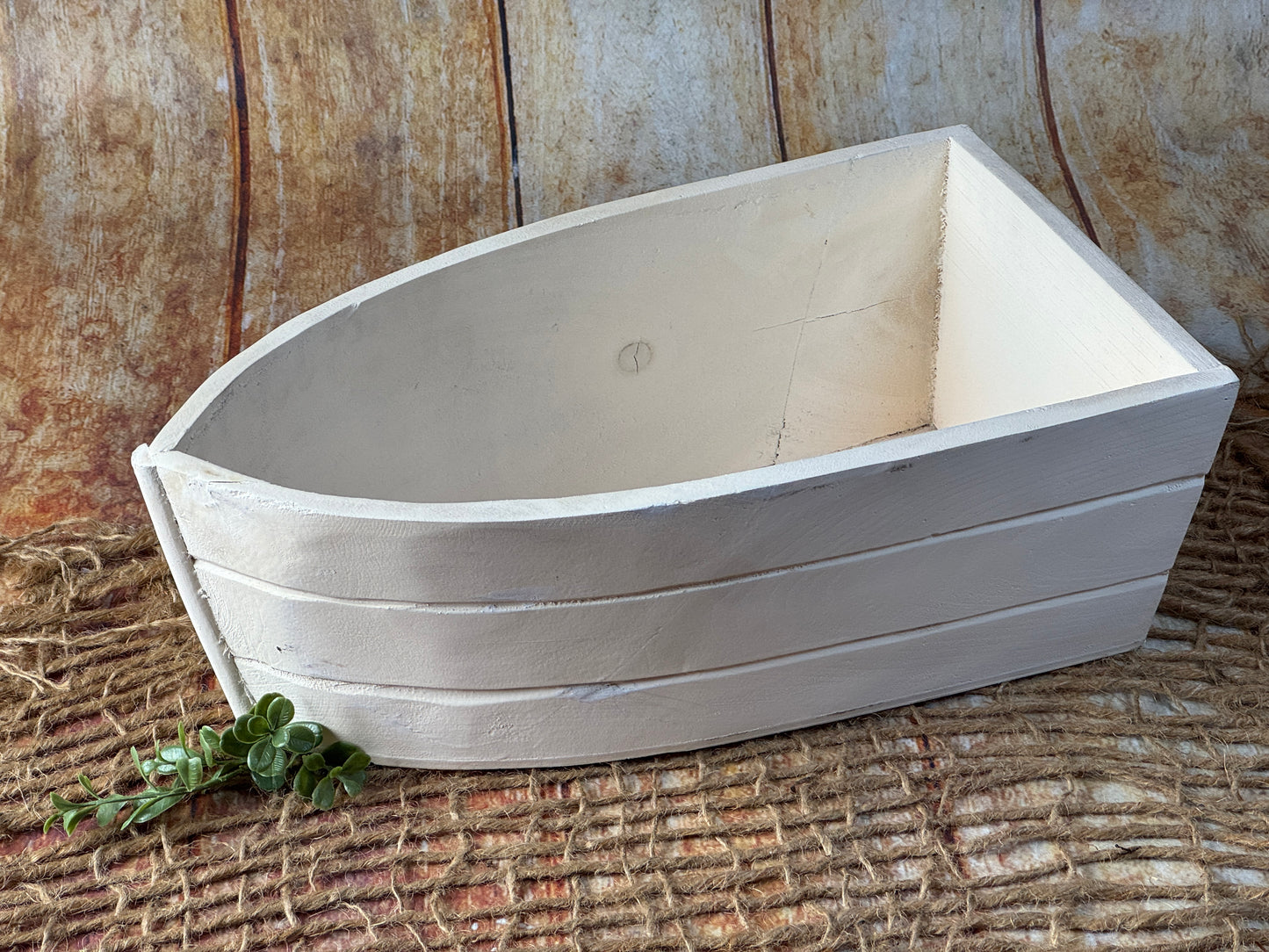 Rustic Boat - Off White (AS IS ITEM #-1)