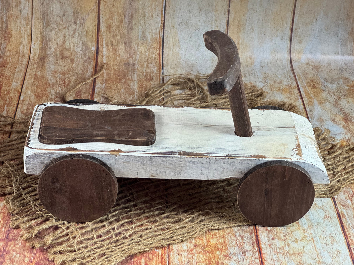 Rustic Ride-On - White (AS IS ITEM#2)