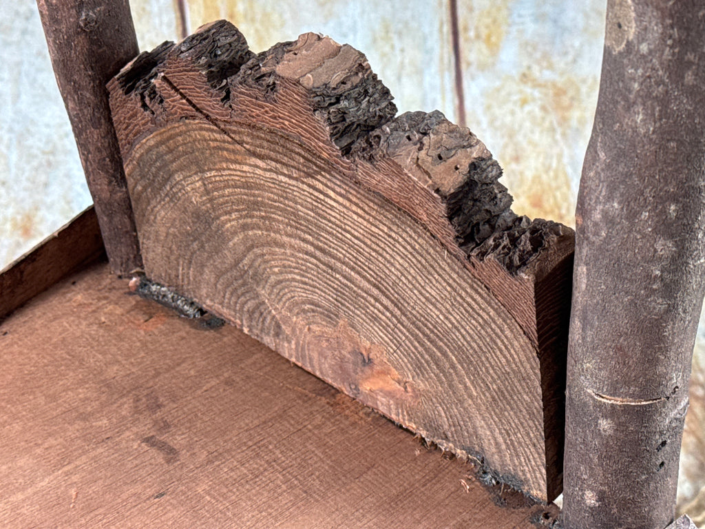 Rustic Bed - Log Headboard (AS IS ITEM)