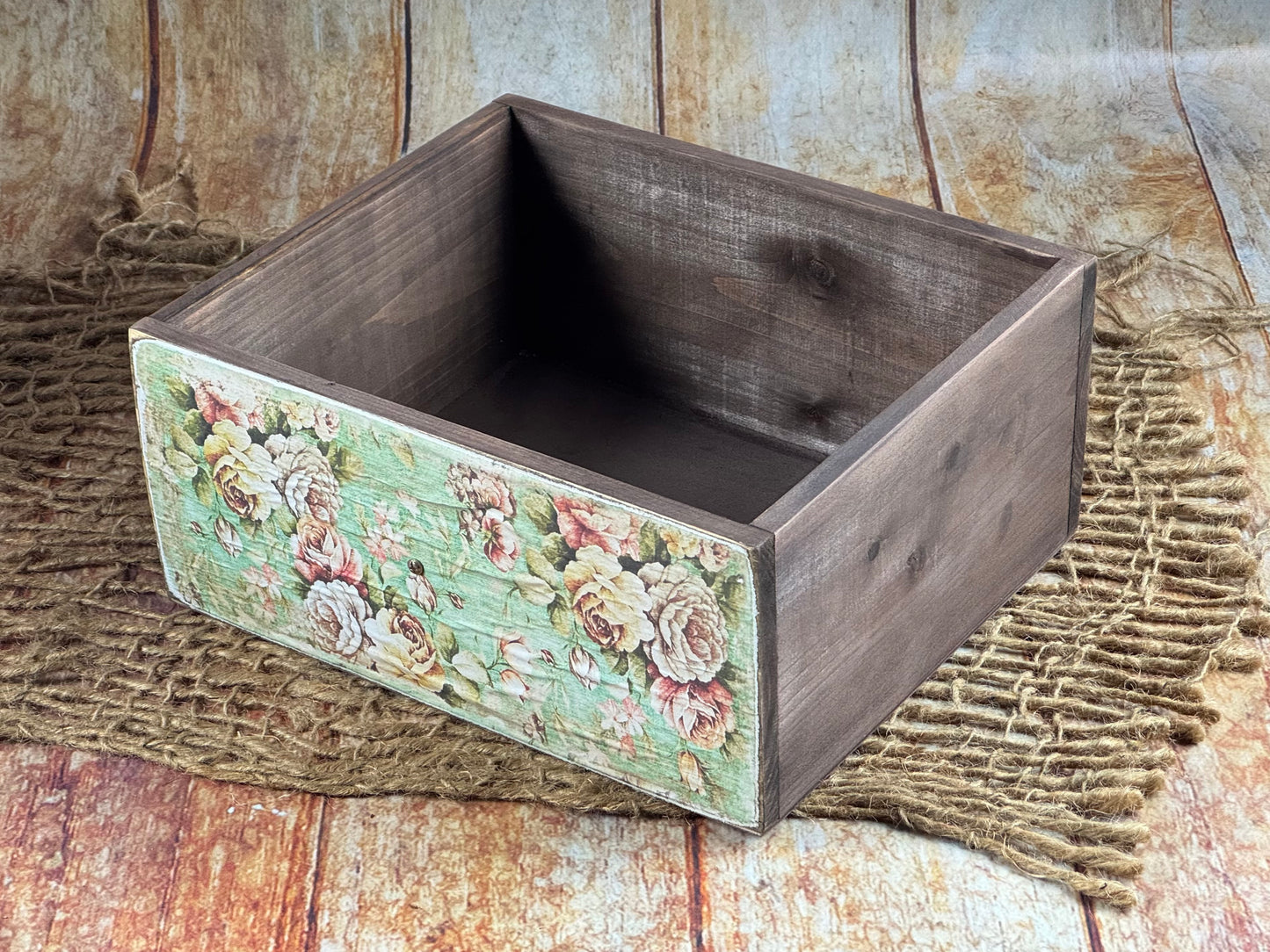 Rustic Drawer - Floral Print Model 1 (AS IS ITEM #01)