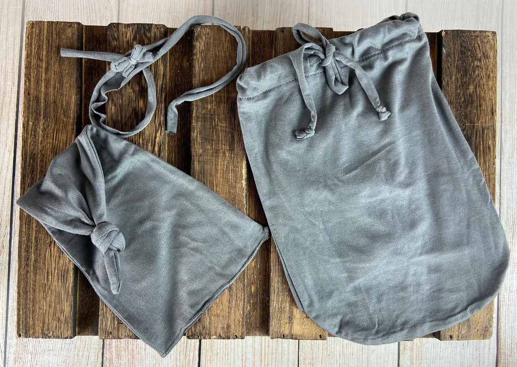 Swaddle Sack 4PC Set - Smooth - Ash