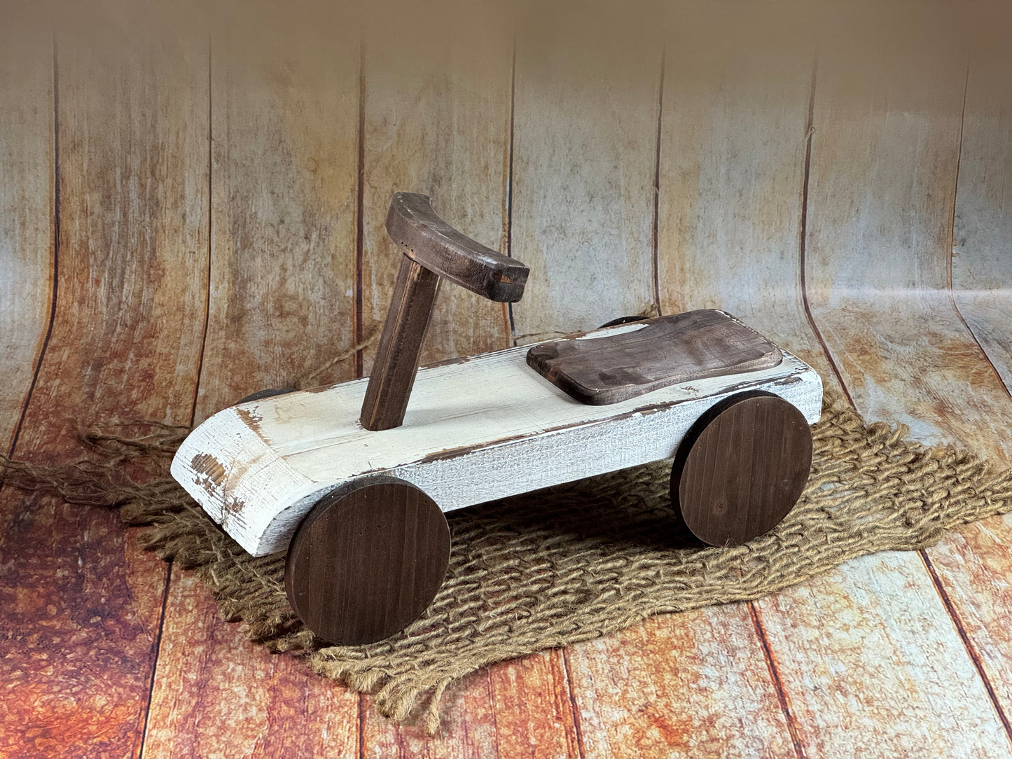 Rustic Ride-On - White (AS IS ITEM#2)