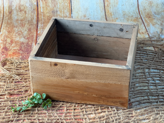 Distressed Rustic Box - Square (AS IS ITEM #02)