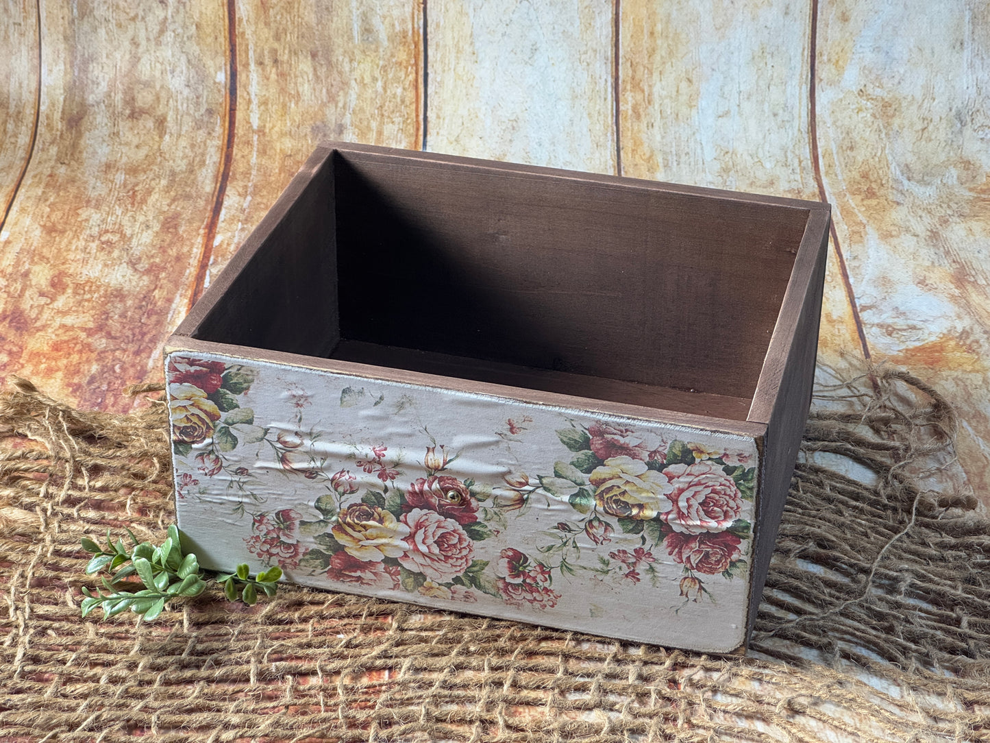 Rustic Drawer - Floral Print Model 2 (AS IS ITEM #01)