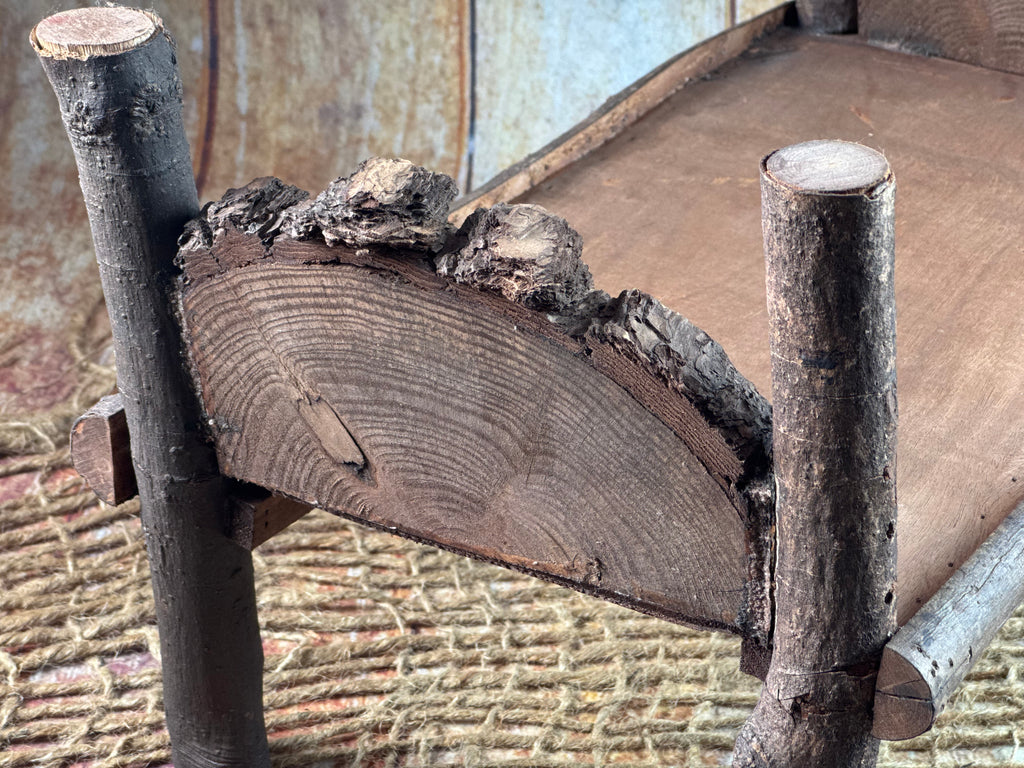Rustic Bed - Log Headboard (AS IS ITEM)