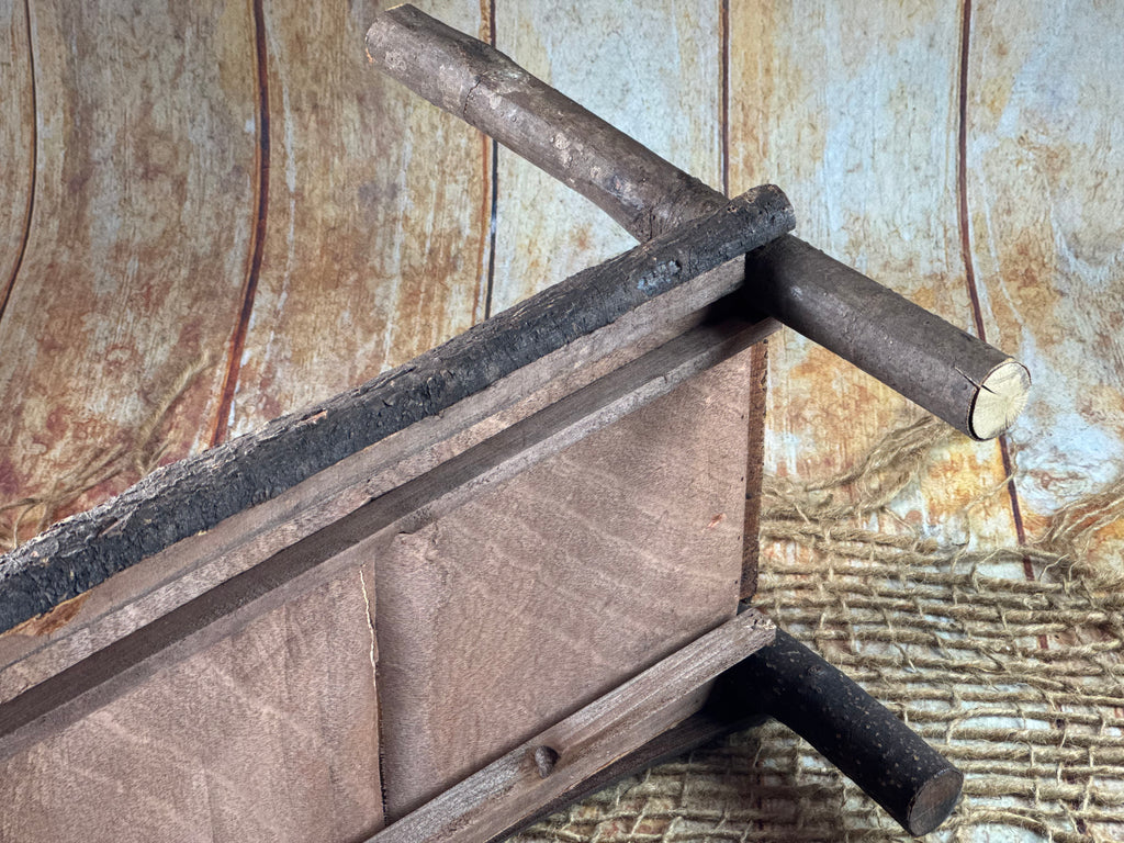 Rustic Bed - Log Headboard (AS IS ITEM)