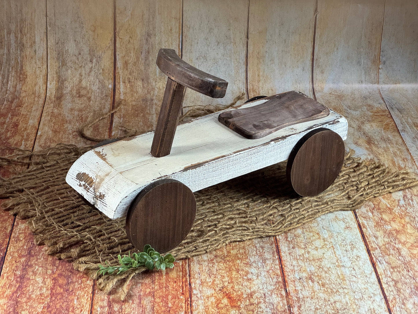 Rustic Ride-On - White (AS IS ITEM#2)