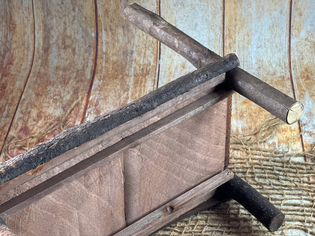 Rustic Bed - Log Headboard (AS IS ITEM)