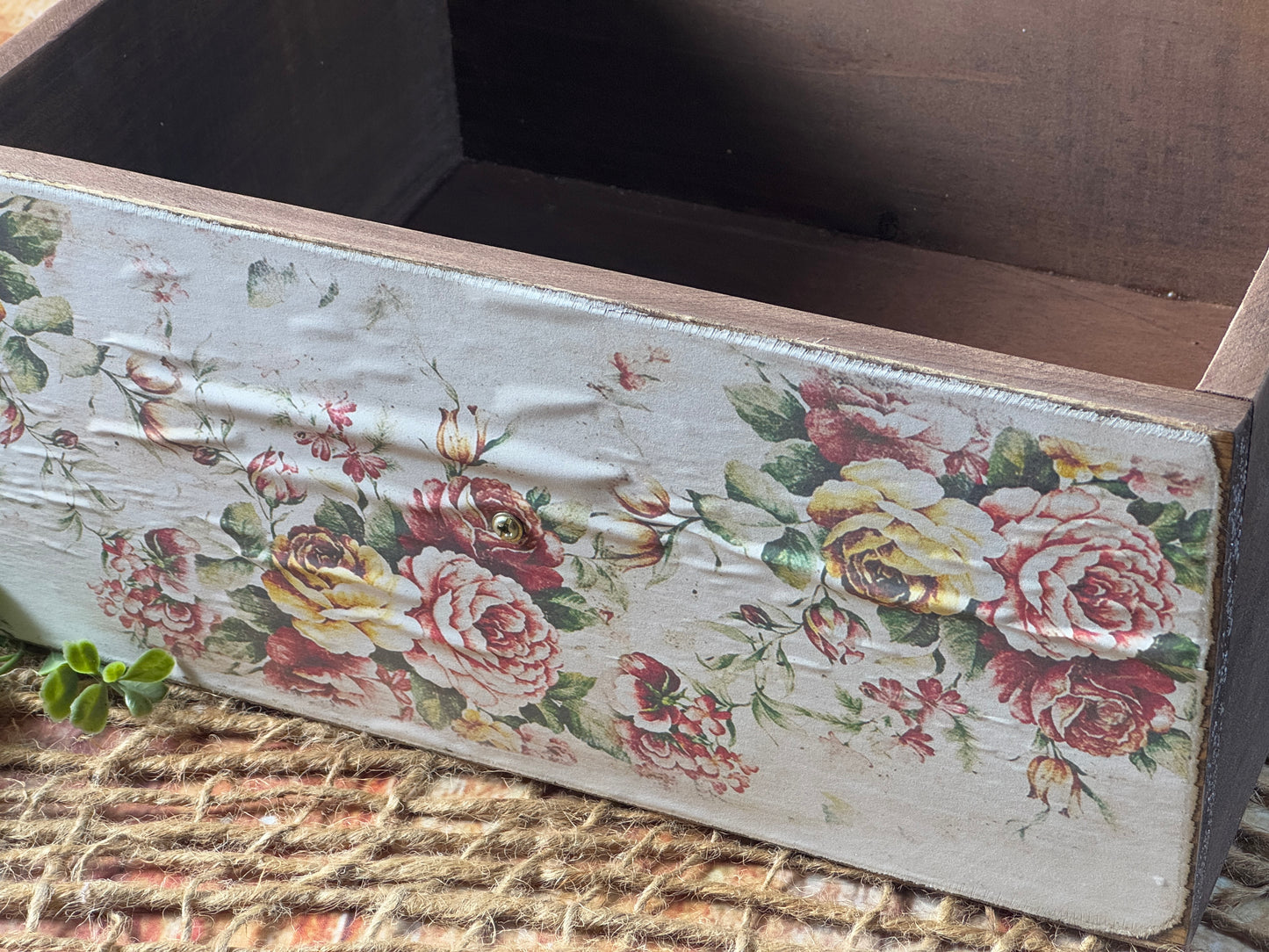 Rustic Drawer - Floral Print Model 2 (AS IS ITEM #01)