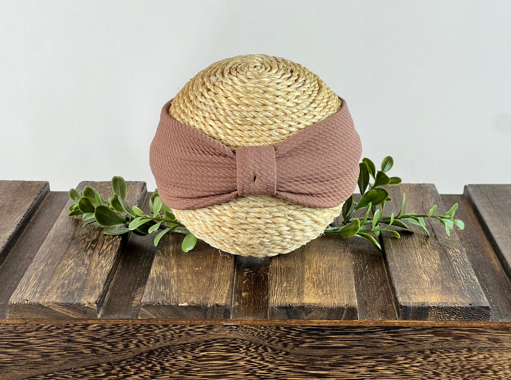 Headband - Textured - Coffee