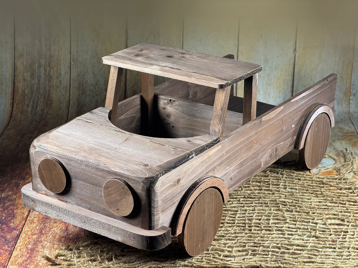 Rustic Pickup Truck - Brown (AS IS ITEM #2)