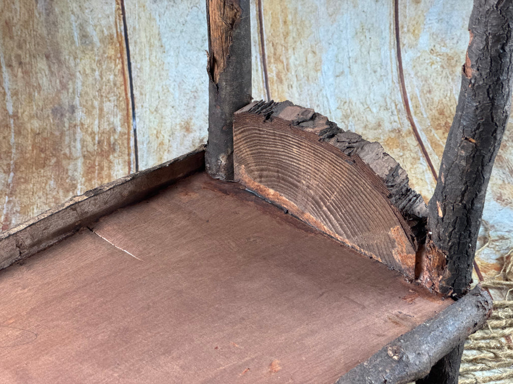 Rustic Bed - Log Headboard (AS IS ITEM)